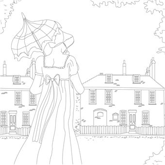 Coloriage Jane Austen