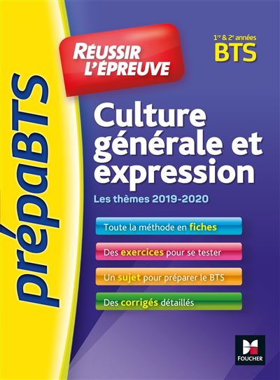 PrepaBTS Réussir l'épreuve Culture générale et expression Tous BTS