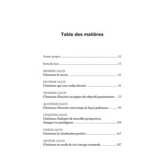 Le succès n'arrive pas par hasard - Changez vos choix changez votre vie