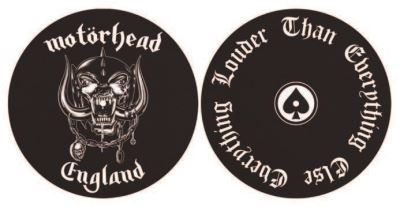 Lot de 2 feutrines vinyles Motörhead England Louder