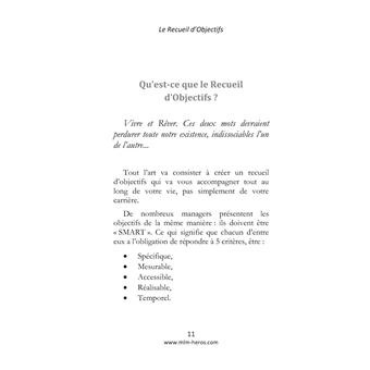 Le Recueil d'Objectifs