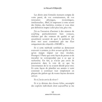 Le Recueil d'Objectifs