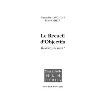 Le Recueil d'Objectifs