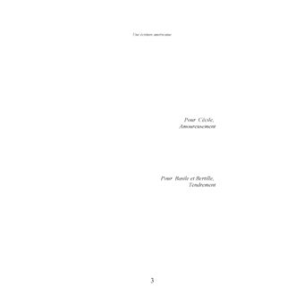 Une Ecriture Américaine
