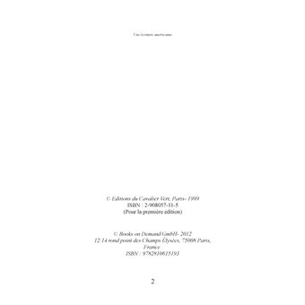 Une Ecriture Américaine