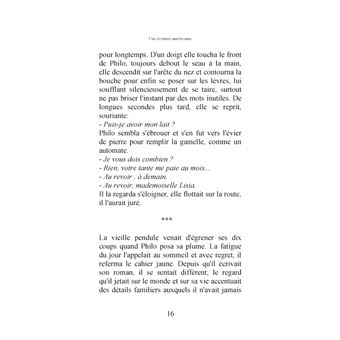 Une Ecriture Américaine