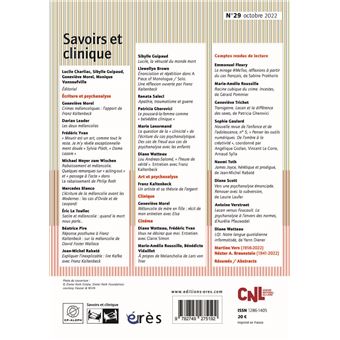 Savoirs et clinique 29 - Ecriture et psychanalyse