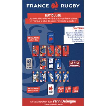 France Rugby Jeu de cartes