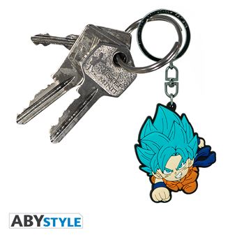 Porte-clés PVC Dragon Ball Super Goku Saiyan Bleu