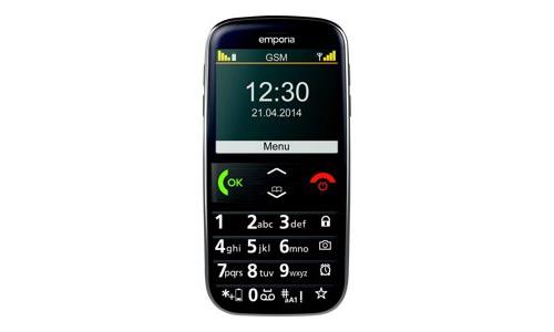emporiaEUPHORIA - Téléphone de service - microSD slot - Écran LCD - 240 x 320 pixels - rear camera 2 MP - noir