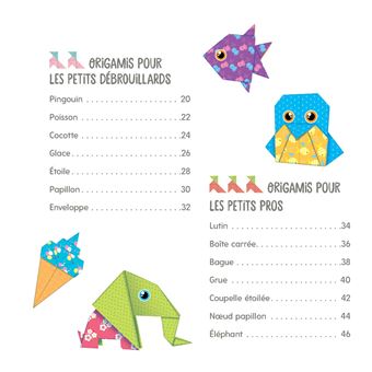 Mes premières créations en origami