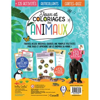 Jeux et coloriage des Animaux