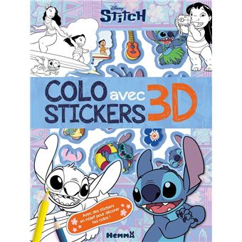 Disney Stitch - Colo avec stickers 3D