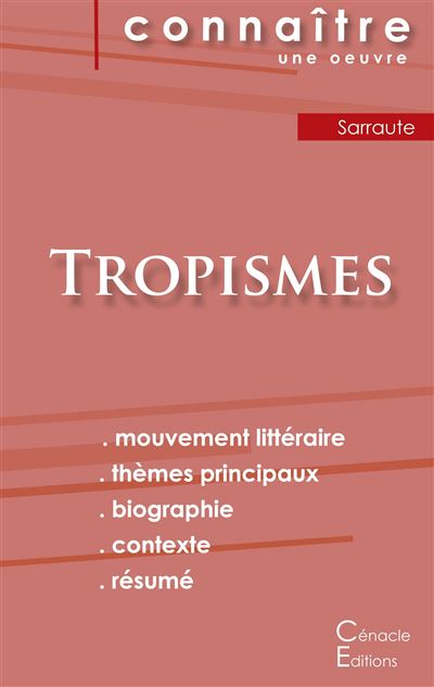 Fiche de lecture tropismes de nathalie sarraute analyse litt