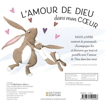 L'amour de dieu dans mon coeur livre matelasse