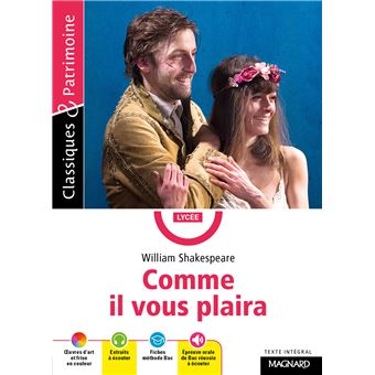 Comme il vous plaira - Classiques et Patrimoine