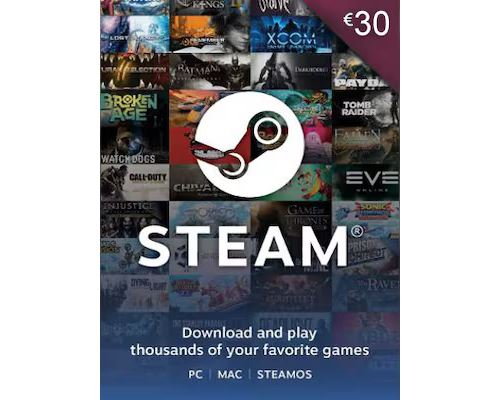 STEAM WALLET CARD 30 €