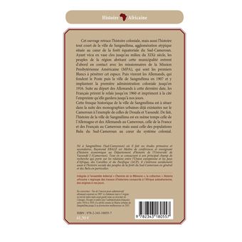 Sangmélima. Histoire coloniale d'une ville forestière du Sud-Cameroun