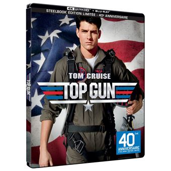 Top Gun - Inclus Blu-ray : Top Gun (1986) 40ème Anniversaire Édition Limitée SteelBook® Blu-ray 4K Ultra HD