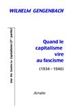 Quand le capitalisme vire au fascisme 1934-1940