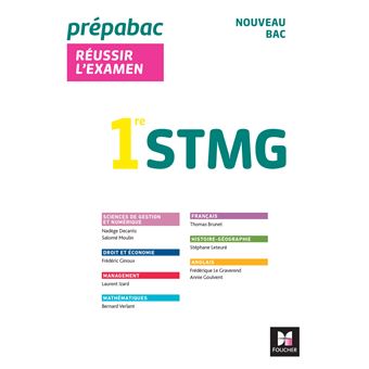 Prépabac 1re STMG - Toutes les matières - Cours et entraînement au contrôle continu 2023