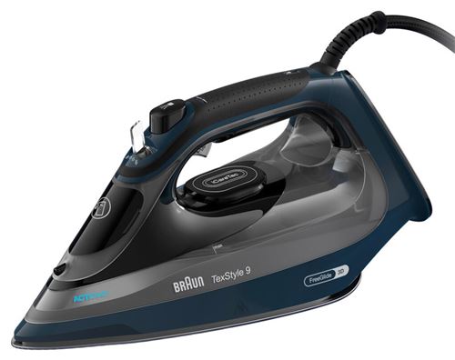 Braun TexStyle 9 0127409002 Bügeleisen Dampfbügeleisen EloxalPlus soleplate 3200 W Dunkelblau