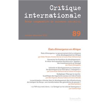 Critique Internationale 89