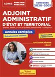 Concours Adjoint administratif - Catégorie C - Annales corrigées - Session 2019 incluse