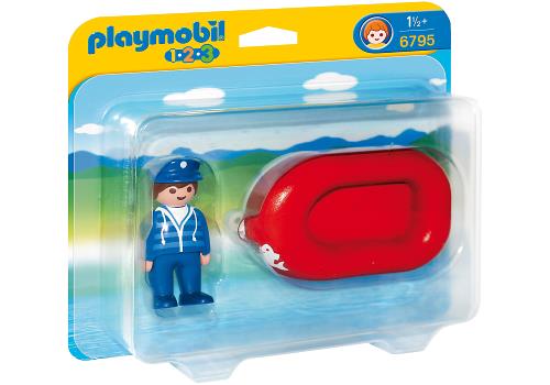 Playmobil 1.2.3 6765 Arche de Noé transportable Orange - Playmobil - Achat  & prix