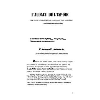 L'audace de l'espoir
