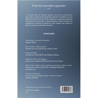 Pour les sonorités opposées