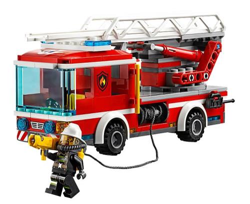Lego city 60107 le camion de pompiers avec échelle - Lego - Achat & prix