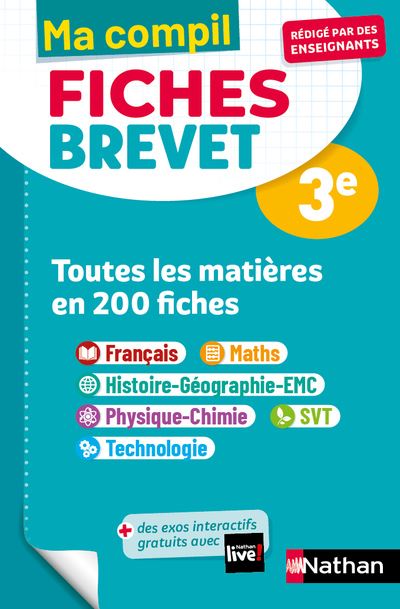 Compil Fiches Brevet Toutes les matières - Nicolas Coppens - broché