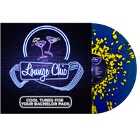 Lounge Chic Vinyle Bleu et Jaune Moucheté