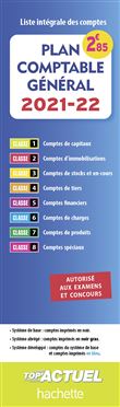 Plan Comptable 2021-2022 (autorisé aux examens et concours)