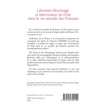 Libertaire libertinage et intervention de l'Etat dans la vie sexuelle des Français