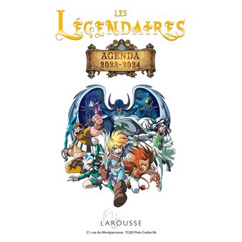 LES LEGENDAIRES - Agenda scolaire 2023 - 2024