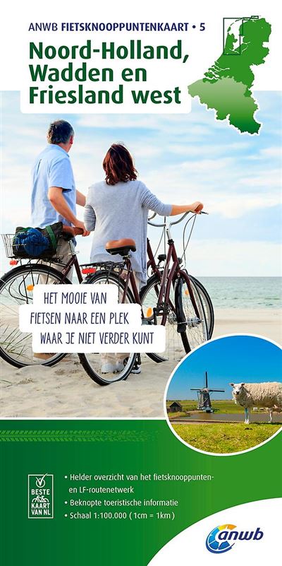 Noord-Holland, Wadden Fietsknooppuntenkaart 5