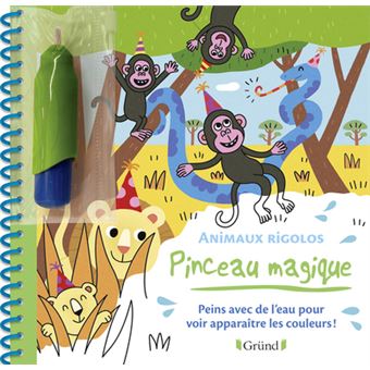 Pinceau magique : animaux câlins - Vanessa Robidou - Grund - Papeterie /  Coloriage - Librairie Passages LYON