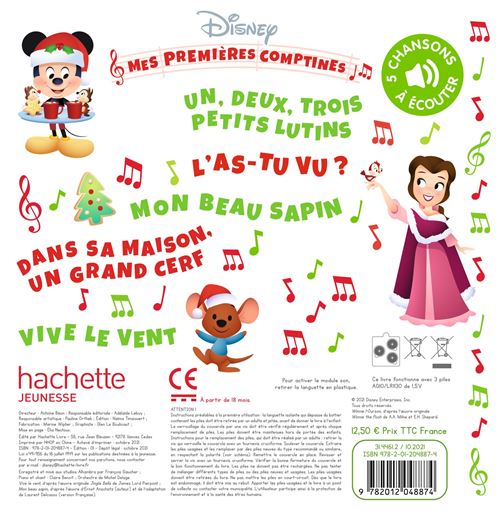 Disney Baby Mes Premieres Comptines Mes Comptines De Noel Dernier Livre De Walt Disney Precommande Date De Sortie Fnac