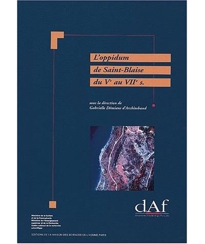 L'oppidum de saint blaise broché G. Demians D'archimbaud Achat
