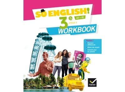 So English ! Anglais 3ème, Cahier d'exercices Workbook