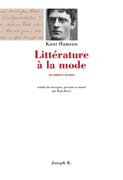 Litterature a la mode - Knut Hamsun - (donnée non spécifiée)