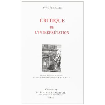 Critique de l'interprétation