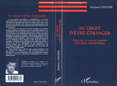Du droit d'être étranger - Stéphane Chauvier - broché