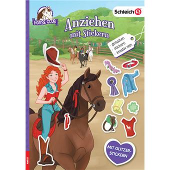 SCHLEICH HORSE CLUB ANZIEHEN MIT STICKER