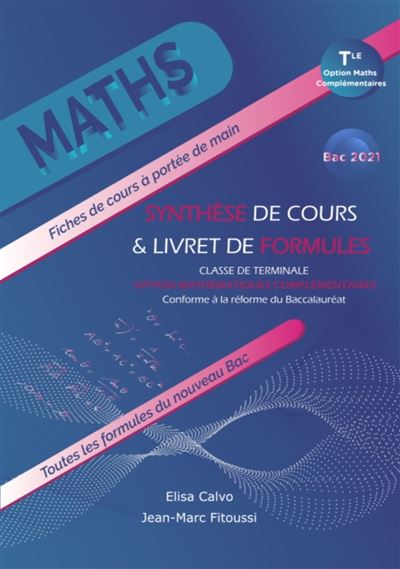 Mathematiques complementaires tle synthese de cours et formu