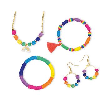 Mes bijoux arc en ciel - coffret avec perles heishi