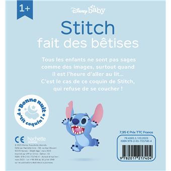 DISNEY BABY - Bonne nuit, p'tit coquin ! - Stitch fait des bêtises