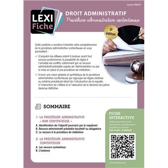 Droit Administratif 2e édition La Procédure Contentieuse Administrative ...